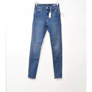Mavi Alissa High Rise Super Skinny Women Blue Wash Zip Denim Jeans Sz 26 NWT